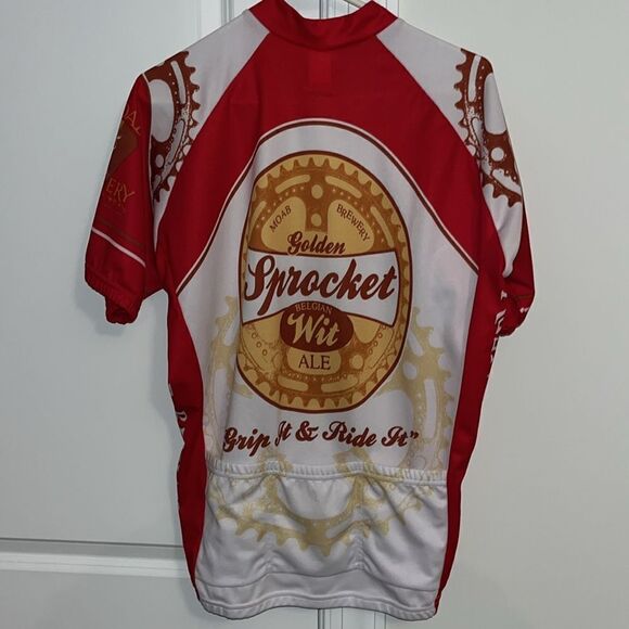 Utah Moab Brewery Beer Wit ale sprocket Men’s Cycling bike jersey L world class - Picture 3 of 3